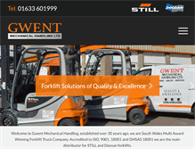 Tablet Screenshot of gwentmechanicalhandling.co.uk
